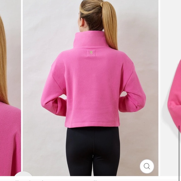 Dudley Stephens Dunning Pullover in Terry Fleece (Bubble Gum Pink) - Picture 2 of 4